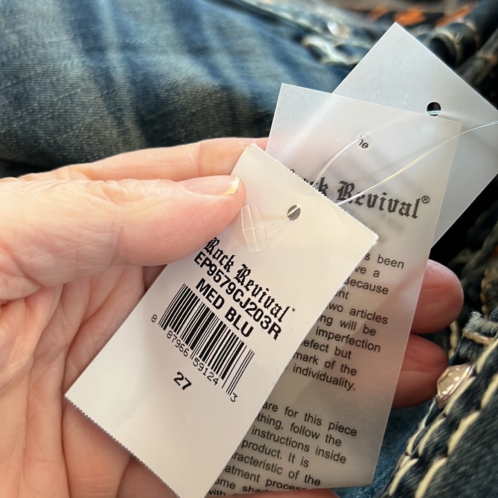 Rock Revival Priya Straight Leg Womens Jeans Size 27 NWT - Picture 12 of 14